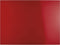 Magnetoplan ontwerpglas magnetisch paneel glazenbord - 60x40 cm - rood - glas - frame