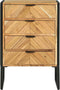 vidaXL - Highboard - 50x35x75 - cm - Massief - Acaciahout