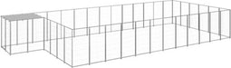 vidaXL - Hondenkennel - 22,99 - m² - staal - zilverkleurig