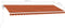 vidaXL - Luifel - automatisch - met - LED - windsensor - 500x300 - cm - oranje - bruin