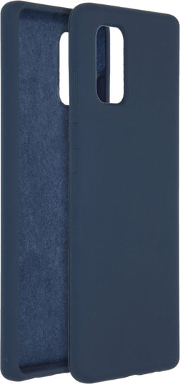 Accezz Samsung Galaxy A41 - Liquid Silicone Backcover - Schokabsorberend - Donkerblauw