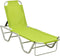 vidaXL - Ligbed - aluminium - en - textileen - groen
