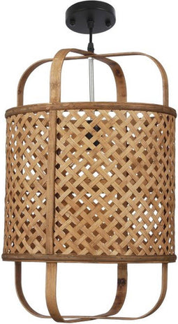 Mica Decorations Malia Hanglamp - H53 x Ø34 cm - Bamboe - Bruin