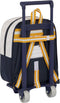 Schoolrugzak met Wielen Real Madrid C.F. Wit 22 x 27 x 10 cm