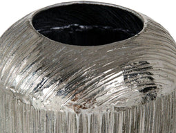 Vaas 15 x 15 x 28 cm Zilver Aluminium