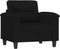 vidaXL - Fauteuil - 60 - cm - microvezelstof - zwart
