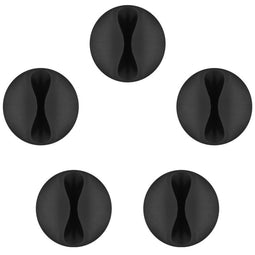 Goobay 95040 - Kabelhouder - Universeel - Zwart (5 stuks)