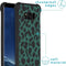 iMoshion Hoesje Geschikt voor Samsung Galaxy S8 Hoesje Met Koord - iMoshion Design Hoesje met Koord - Zwart / Meerkleurig / Groen / Panther Illustration