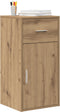 vidaXL - Dressoir - Artisan - Eiken - 38x34,5x75 - cm - Gelaagd - Hout