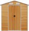 vidaXL - Tuinschuur - 191x215x198 - cm - gegalvaniseerd - staal - lichtbruin
