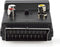 SCART-Adapter - SCART Male - S-Video Female / SCART Female / 3x RCA Female - Vernikkeld - Schakelbaar - ABS - Zwart - 1 Stuks - Polybag
