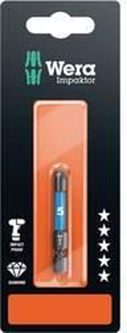 Wera 840/4 IMP DC SB SiS Inbus-bit 4 mm Gereedschapsstaal Gelegeerd, Diamant gecoat F 6.3 1 stuk(s)