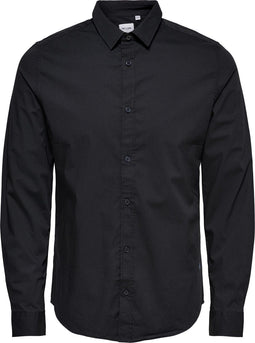 ONSALFREDO LS SHIRT - Overhemd lange mouw - Knoopsluiting - Stretchy stof - XL