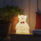 Konstsmide Teddybeer - 3D kerstfiguur - Wit - 38cm hoog - IP44
