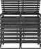 vidaXL - Containerberging - dubbel - 140x75x121 - cm - geverfd - grenenhout