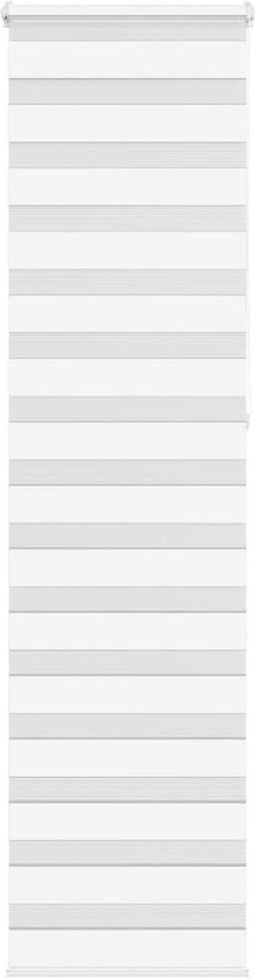 vidaXL - Zebra - rolgordijn - 60x230 - cm - stofbreedte - 55,9 - cm - polyester - wit