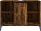 vidaXL - Wastafelkast - 80x33x60 - cm - bewerkt - hout - gerookt - eikenkleurig
