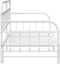 vidaXL - Ligbedframe - met - Uittrekbed - - - Wit, - 107x203 - cm, - Staal