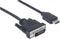 Manhattan 372503 - HDMI-DVI Adapterkabel - 1,8 m - Zwart