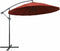 vidaXL - Zweefparasol - met - aluminium - paal - 3 - m - terracotta