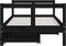 vidaXL - Kinderbedframe - met - lades - 80x160 - cm - massief - grenenhout - zwart