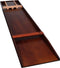 Longfield Games Wedstrijd Sjoelbak 200 cm - Beukenhout - 30 Sjoelstenen - Bruin