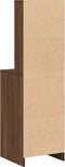 vidaXL - Hoge - Kast - Bruin - Eiken - 40x41x135 - cm - Bewerkt - Hout