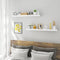 Woltu Wandplanken Set van 2 - Witte MDF Planken 50 x 23 x 3,8 cm (2 stuks)