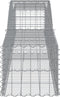 vidaXL - Schanskorven - 9 - st - gewelfd - 400x50x40/60 - cm - gegalvaniseerd - ijzer