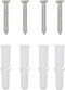 vidaXL - Spatscherm - keuken - 80x40 - cm - gehard - glas - wit