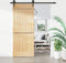 vidaXL - Schuifdeur - met - beslag - 85x210 - cm - massief - grenenhout