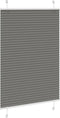 vidaXL - Plissé - rolgordijn - 100x100 - cm - stofbreedte - 99,4 - cm - antraciet