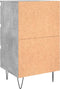 vidaXL - Nachtkastjes - 2 - st - 40x35x69 - cm - bewerkt - hout - betongrijs