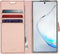 Accezz Samsung Galaxy Note 10 - Wallet Softcase Bookcase - 3 pashouders - Roze