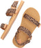 Reef Kids Ahi Convertible Leopard - Meisjes Slippers - Bruin/Panterprint - Maat 35