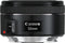 Canon EF 50 mm F1.8 STM 49 mm filter (geschikt voor Canon EF) zwart