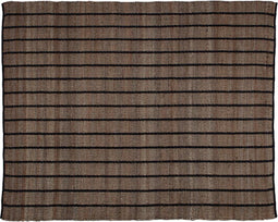 WOOOD Exclusive Basil Vloerkleed - Jute - Naturel/Zwart - 170x240
