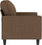 vidaXL - Tweezitsbank - 120 - cm - stof - bruin