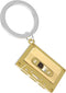 Metalmorphose sleutelhanger Casettebandje goud