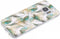 Hoesje Geschikt voor Samsung Galaxy S7 Hoesje Siliconen - Design Backcover siliconen - Groen / Transparant / Gold Peacock