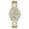 Guess Moonlight GW0320L7 - Dameshorloge - Datumweergave zirkonia - Tweekleurig roestvrij staal