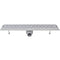 vidaXL - Douchegoot - rechthoekig - 630x140 - mm - roestvrij - staal