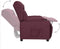 vidaXL Fauteuil verstelbaar stof paars