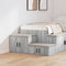 vidaXL - Grijze - Sonoma - Opbergkast - - - 118x41x40 - cm, - Gemaakt - uit - Engineered - Wood