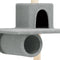 vidaXL - Kattenmeubel - met - sisal - krabpalen - 168 - cm - crèmekleurig