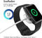 iMoshion Draadloze Oplader Geschikt voor de Apple Watch - Oplaadkabel voor Apple Watch Series 1 / 2 / 3 / 4 / 5 / 6 / 7 / 8 / 9 / SE (2) / Ultra (2) - 2-in-1 USB-A & USB-C - 1 meter - Wit