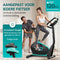 FITAGE Hometrainer - Fitnessfiets - 32 Weerstandsniveaus - Tablethouder voor Bluetooth Kinomap & Zwift