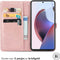 iMoshion Hoesje Geschikt voor Motorola Edge 30 Ultra Hoesje Met Pasjeshouder - iMoshion Mandala Bookcase - Rosé Goud