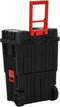 vidaXL - Gereedschapstrolley - polypropeen - zwart - en - rood