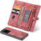 Caseme - vintage 2 in 1 portemonnee hoes - Geschikt voor Samsung Galaxy S20 Ultra - Rood